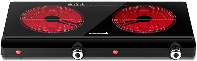 Vayepro 1800W Infrared Double Burner