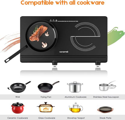 Vayepro 1800W Infrared Double Burner