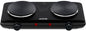 Electric Hot Plate, Double Cast Iron 2 Burner, 1800W Countertop Burner, Dual Electric Stove Burners, Portabel Electric Cooktop, Portabel Double Burner for Cooking