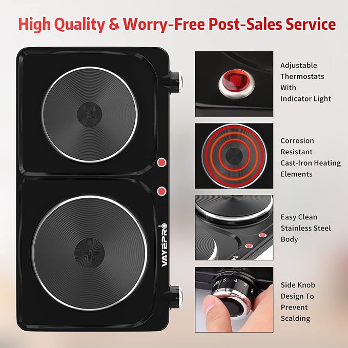 Vayepro 1800W Portable Electric Stove