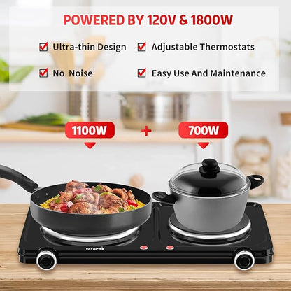 Vayepro 1800W Portable Electric Stove